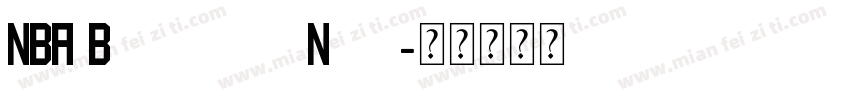 NBA Brooklyn Nets字体转换